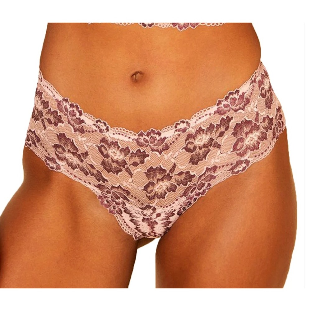 Cosabella Savona Low Rise Hot Pant XL Fiore Vino Floral Lace Underwear SAVON0723